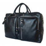Кожаная сумка-рюкзак Ferrone black 