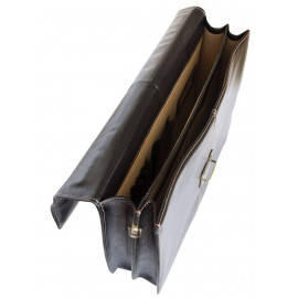 Кожаный портфель Brusado black 